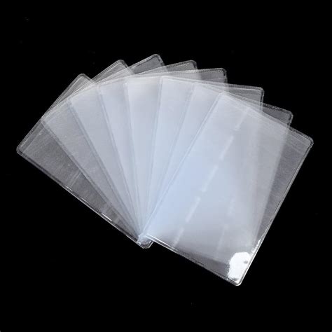 clear sleeves for business cards.